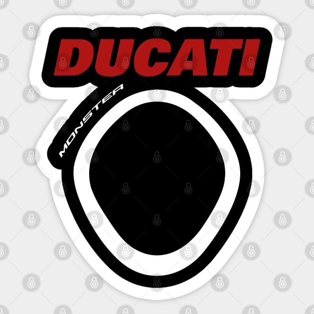 Ducati Monster Signature DRL Sticker by tushalb